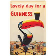 Imports Lovely Day for Guinness Metal Sign
