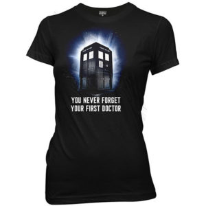 BUY DOCTOR WHO YOU NEVER FORGET YOUR FIRST DOCTOR JUNIOR GIRLS T-SHIRT IN WHOLESALE ONLINE