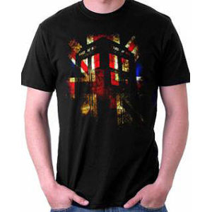 BUY DOCTOR WHO UNION JACK TARDIS T-SHIRT IN WHOLESALE ONLINE