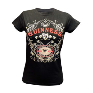 BUY GUINNESS BLACK BUTTERFLY LADIES T-SHIRT IN WHOLESALE ONLINE