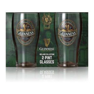 BUY GUINNESS GREEN IRELAND COLLECTION PINT GLASS SET IN WHOLESALE ONLINE