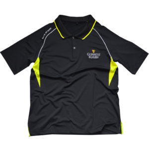 BUY GUINNESS BLACK YELLOW PERFORMANCE RUGBY POLO IN WHOLESALE ONLINE