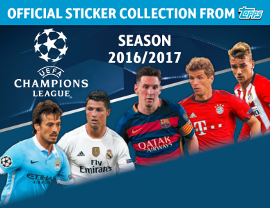 BUY 2016-17 TOPPS CHAMPIONS LEAGUE STICKERS IN WHOLESALE ONLINE