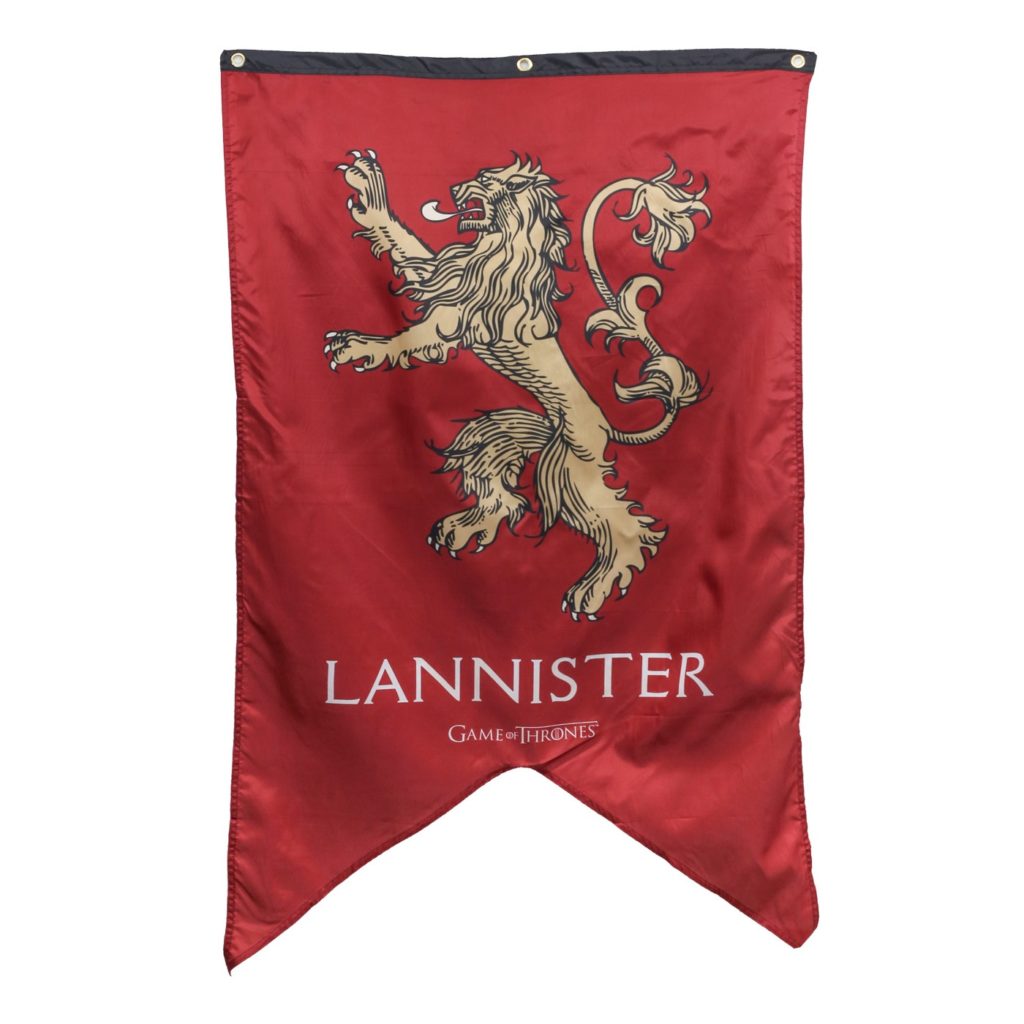 SET House LANNISTER and Vassals 7x 25mm 28mm Medieval GOT Game of Thrones Flags 
