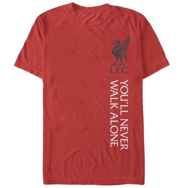 BUY LIVERPOOL RED YOU'LL NEVER WALK ALONE COTTON T-SHIRT IN WHOLESALE ONLINE