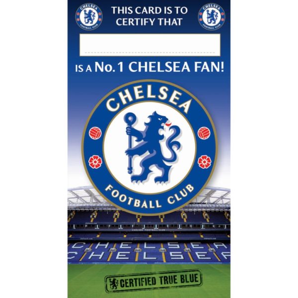 BUY CHELSEA CERTIFICATE BIRTHDAY GREETING CARD IN WHOLESALE ONLINE