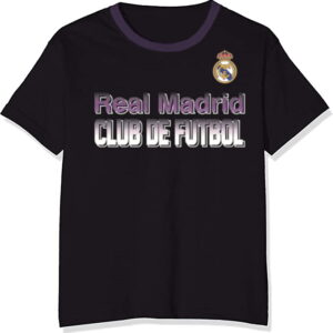 BUY REAL MADRID BLACK YOUTH POLY T-SHIRT IN WHOLESALE ONLINE