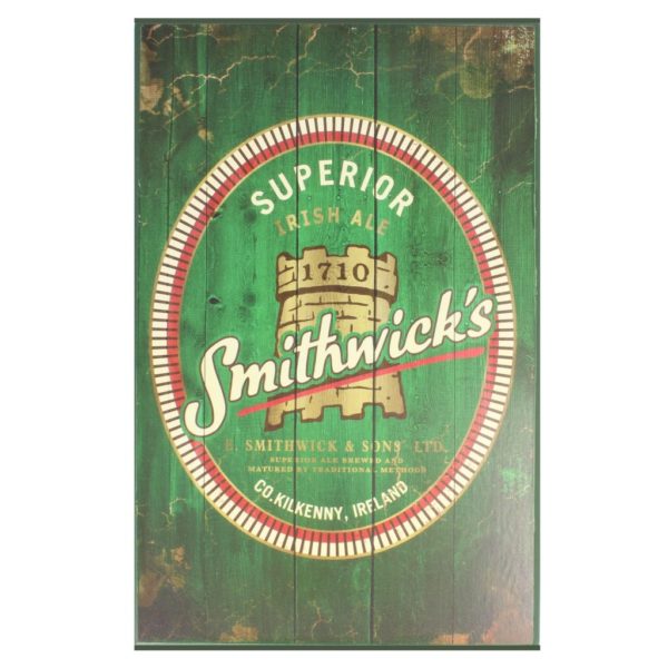 BUY SMITHWICKS DISTRESSED WOODEN SIGN LABEL IN WHOLESALE ONLINE