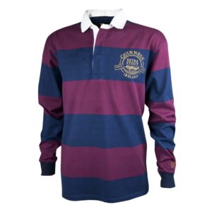 BUY GUINNESS WINE NAVY STRIPED RUGBY JERSEY IN WHOLESALE ONLINE