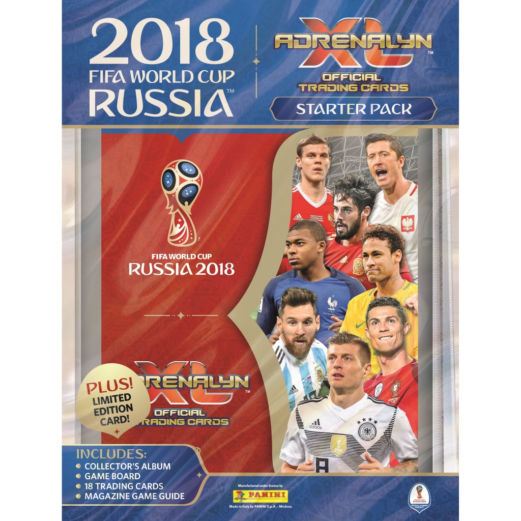 Sličice fudbalera PANINI 2018-Panini-WC-Adrenalyn-Cards-Starter-Pack