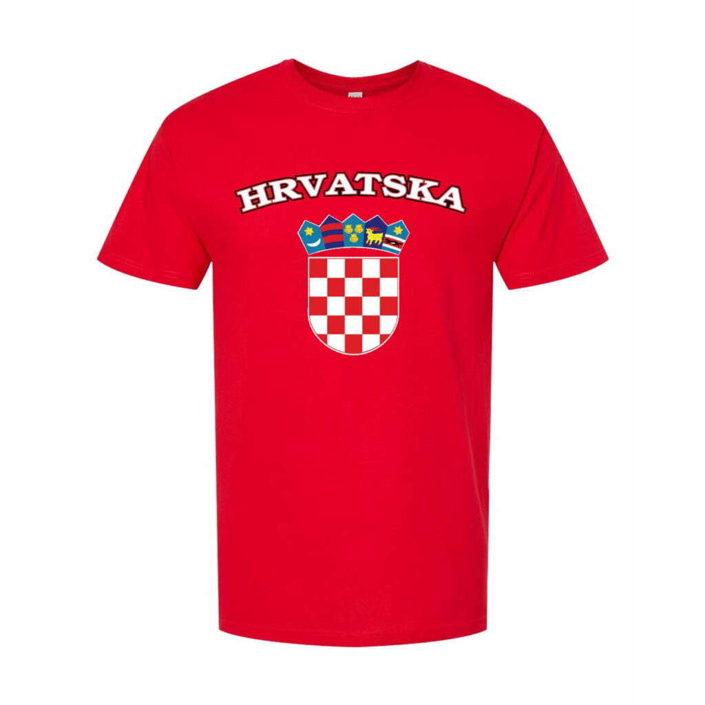 Buy Croatia Red Uni Sex T Shirt In Wholesale Online Mimi Imports