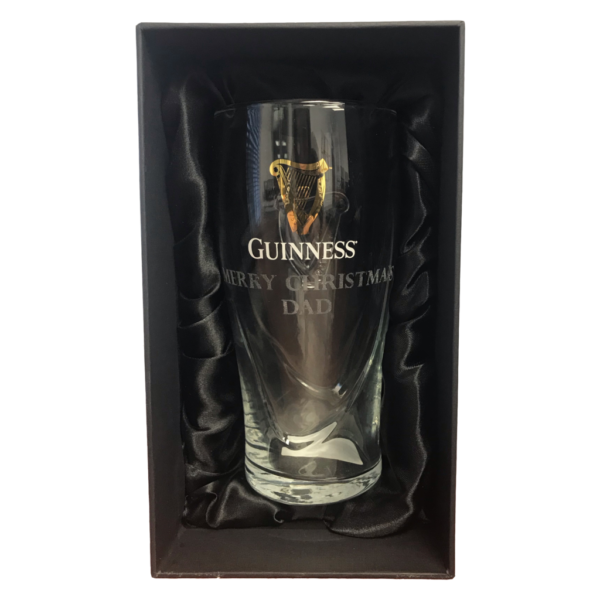 BUY GUINNESS MERRY CHRISTMAS DAD ENGRAVED GRAVITY PINT GLASS IN WHOLESALE ONLINE
