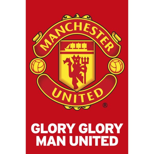 BUY MANCHESTER UNITED GLORY GLORY TEAM CREST POSTER IN WHOLESALE ONLINE