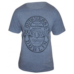 BUY GUINNESS GREY HEATHERED LABEL T-SHIRT IN WHOLESALE ONLINE