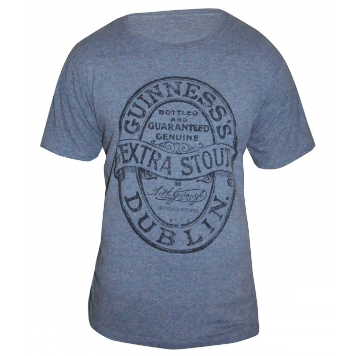 Buy Guinness Grey Heathered Label T-Shirt in wholesale online!