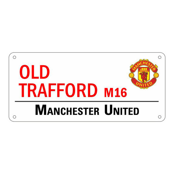 BUY MANCHESTER UNITED WHITE OLD TRAFFORD STREET SIGN IN WHOLESALE ONLINE!