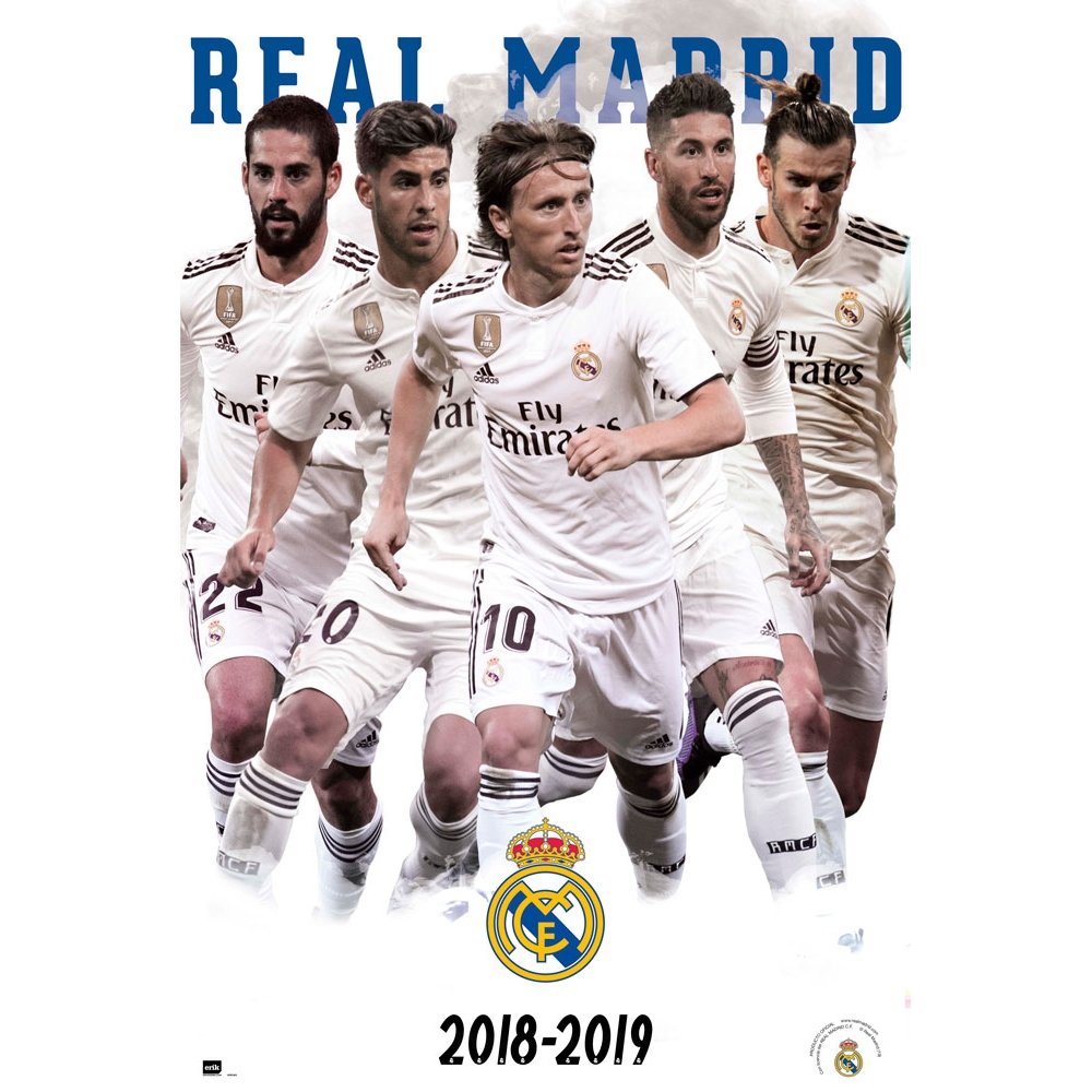 Buy Real Madrid 18 19 Players Collage Poster In Wholesale Online