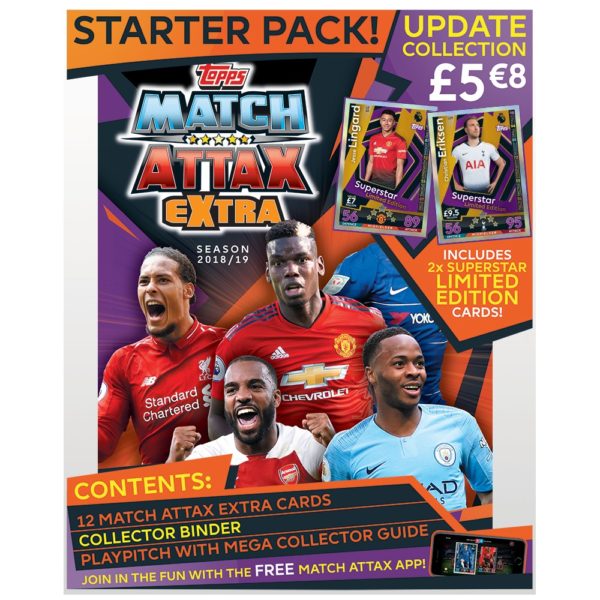 BUY 2018-19 TOPPS MATCH ATTAX EXTRA EPL CARDS STARTER PACK IN WHOLESALE ONLINE