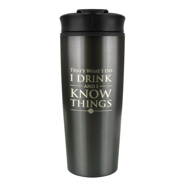 BUY GAME OF THRONES I DRINK AND I KNOW THINGS METAL TRAVEL MUG IN WHOLESALE ONLINE