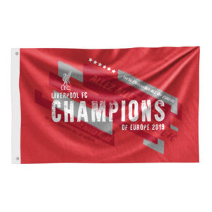 BUY LIVERPOOL CHAMPIONS OF EUROPE 2019 FLAG IN WHOLESALE ONLINE