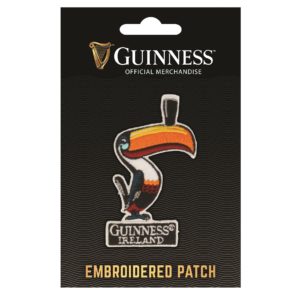 GUINNESS TOUCAN EMBROIDERED IRON ON PATCH