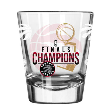 BUY RAPTORS 2019 NBA CHAMPIONS CLEAR SHOT GLASS SET IN WHOLESALE ONLINE