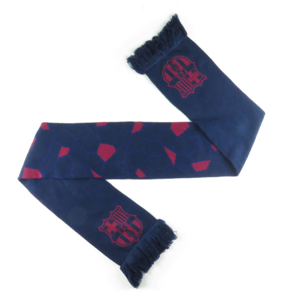 BARCELONA DOUBLE SIDED NAVY SCARF