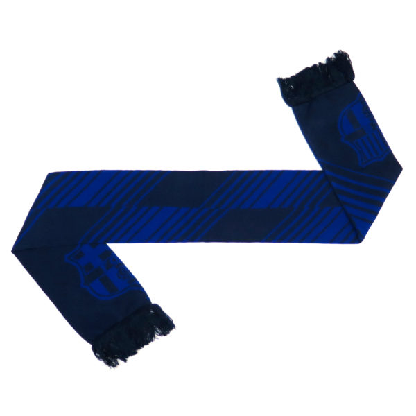 BARCELONA DOUBLE SIDED NAVY STRIPED SCARF