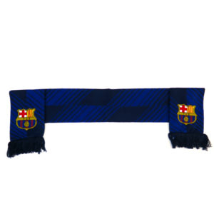 BARCELONA DOUBLE SIDED NAVY STRIPED SCARF