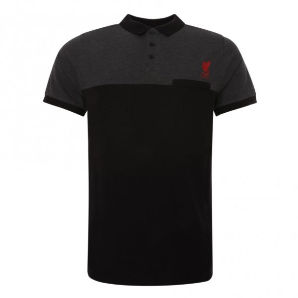 LIVERPOOL BLACK & GREY POLO SHIRT