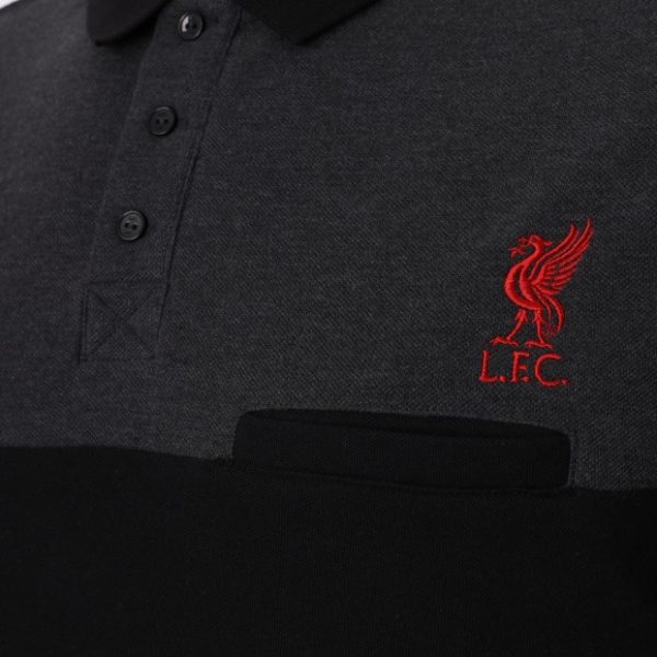 LIVERPOOL BLACK & GREY POLO SHIRT