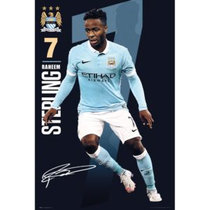 BUY RAHEEM STERLING MANCHESTER CITY POSTER IN WHOLESALE ONLINE