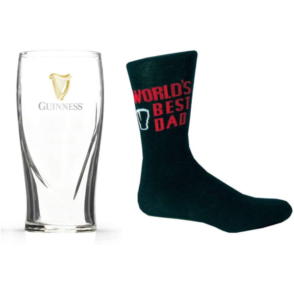 BUY GUINNESS FATHER'S DAY BEST DAD SOCKS PINT GLASS SET IN WHOLESALE ONLINE