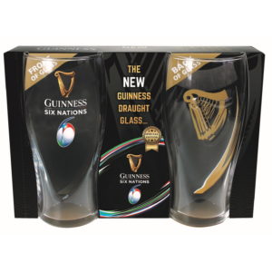 BUY GUINNESS SIX NATIONS PINT GLASS PACK IN WHOLESALE ONLINE
