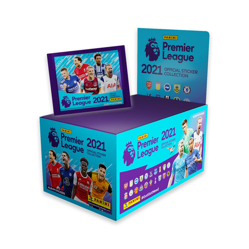 **Brand New**100 Packets Panini FOOTBALL 2020 Premier League Stickers full box