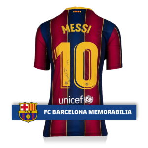 BUY LIONEL MESSI AUTHENTIC SIGNED 2020-21 BARCELONA JERSEY IN WHOLESALE ONLINE