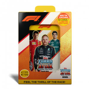 BUY 2021 TOPPS FORMULA 1 TURBO ATTAX CARDS MINI COLLECTOR TIN IN WHOLESALE ONLINE