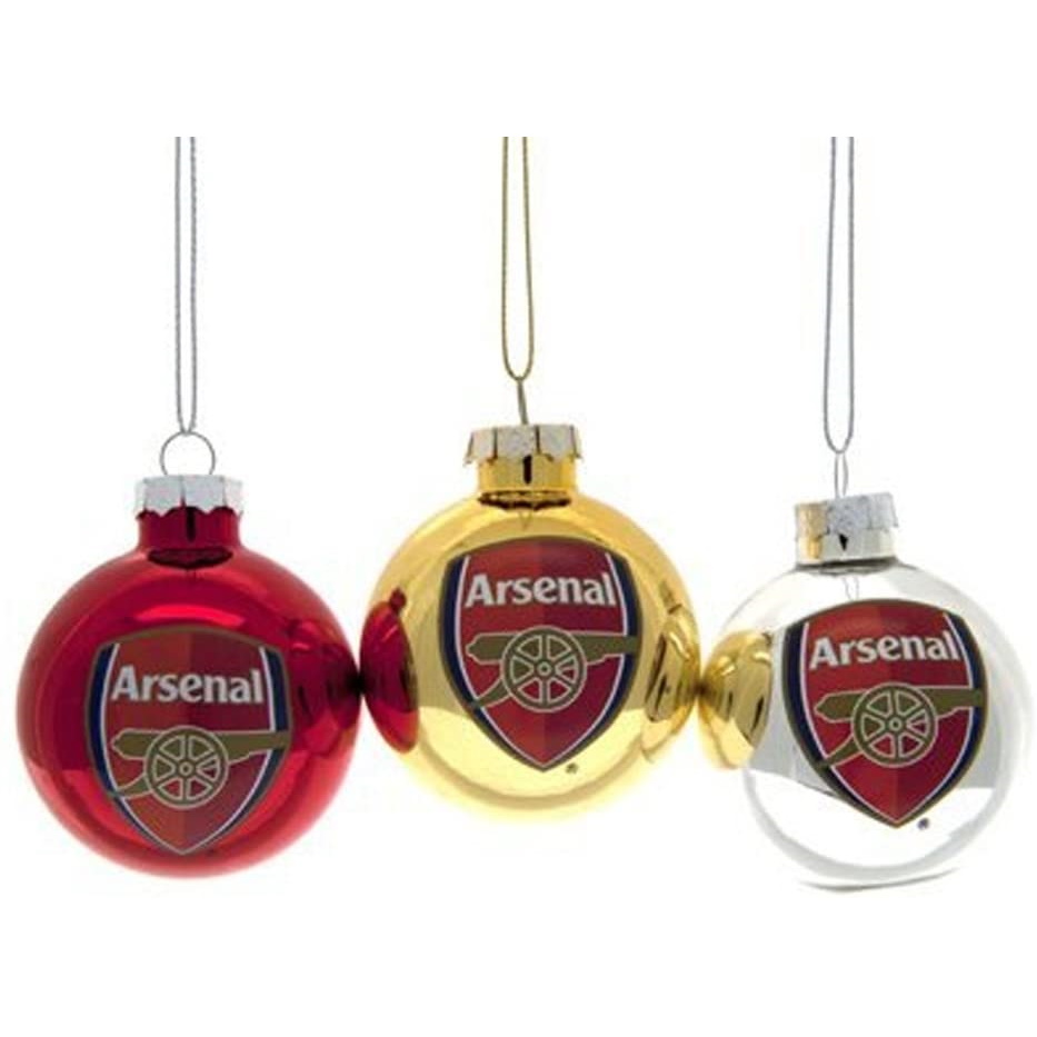 Red for sale online Arsenal Glass Ball Christmas Tree Ornament 