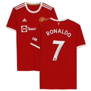 BUY CRISTIANO RONALDO - AUTHENTIC SIGNED 2021-22 MANCHESTER UNITED JERSEY IN WHOLESALE ONLINE