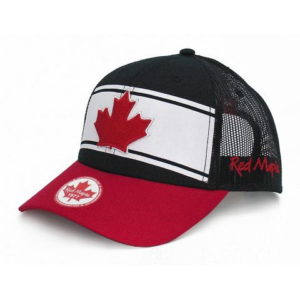 BUY CANADA RED & BLACK TRUCKER SNAPBACK HAT IN WHOLESALE ONLINE
