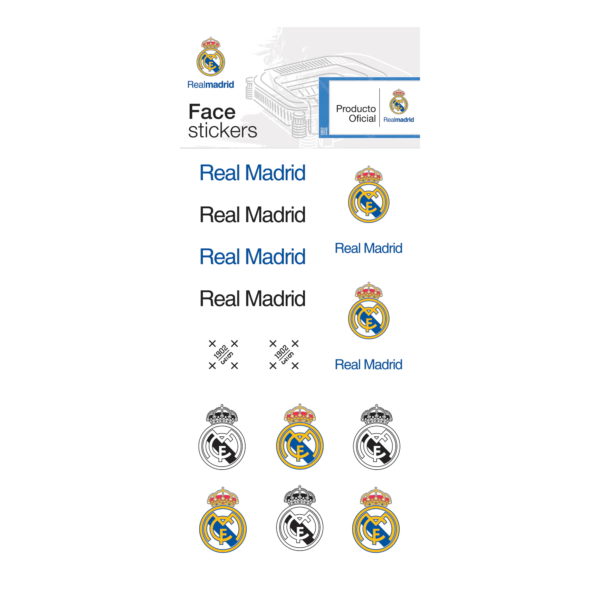 BUY REAL MADRID FACE STICKERS IN WHOLESALE ONLINE