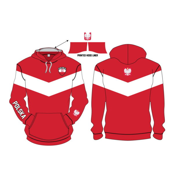 BUY POLAND POLYESTER HOODIE IN WHOLESALE ONLINE