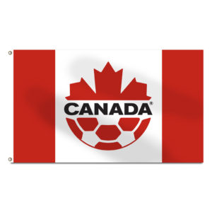 BUY SOCCER CANADA PREMIUM 100% POLYESTER FLAG IN WHOLESALE ONLINE