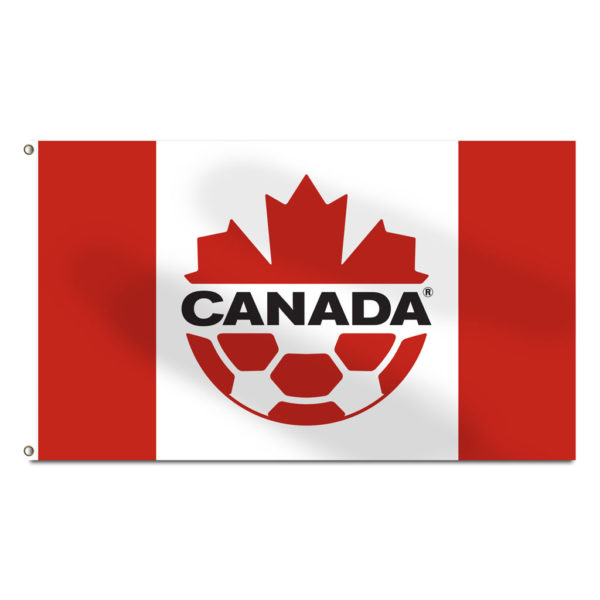 BUY SOCCER CANADA PREMIUM 100% POLYESTER FLAG IN WHOLESALE ONLINE