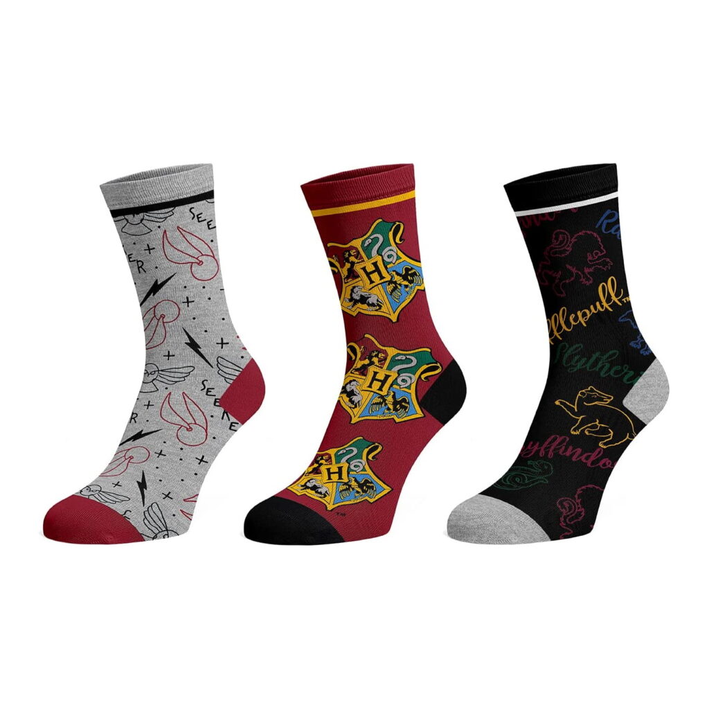 Harry Potter Socks Men's Shoe Size 8-12 Casual Crew 6 Pairs 6 Pack 2022