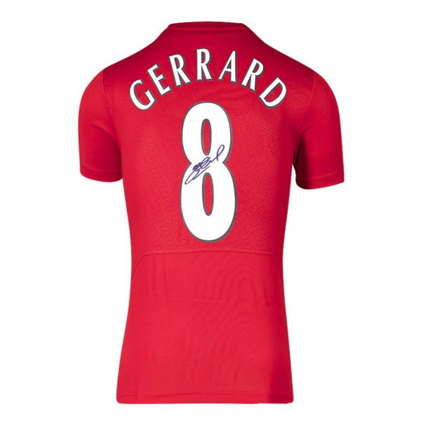 BUY STEVEN GERRARD AUTHENTIC SIGNED LIVERPOOL 2005 HOME JERSEY