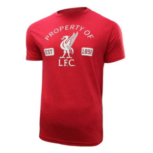 BUY LIVERPOOL PROPERTY OF LFC RED T-SHIRT IN WHOLESALE ONLINE