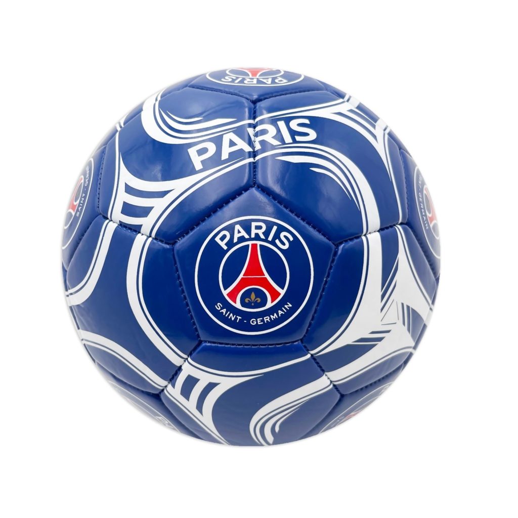 PSG Authentic Club Licensed Silver Size 5 Soccer Ball with Team Signatures 