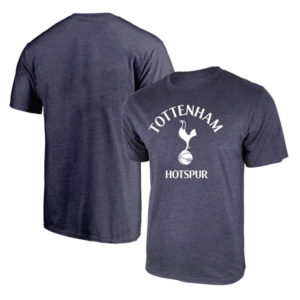 BUY TOTTENHAM ARCHED LOGO HEATHER NAVY T-SHIRT IN WHOLESALE ONLINE