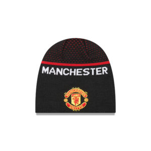 BUY MANCHESTER UNITED ENGINEERED BLACK BEANIE IN WHOLESALE ONLINE